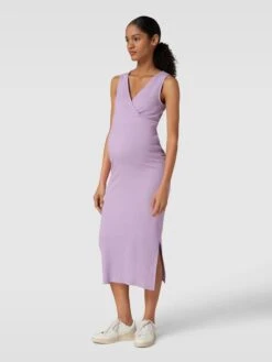Mamalicious Umstands-Kleid Mit Still-Funktion Modell 'TESS' In Flieder