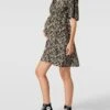 Mamalicious Knielanges Umstands-Kleid Mit Elastischem Tailleneinsatz In Schwarz