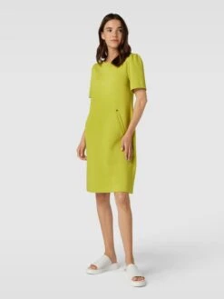 MARC CAIN T-Shirt-Kleid Mit Seitlichen Eingrifftaschen In Apfelgrün