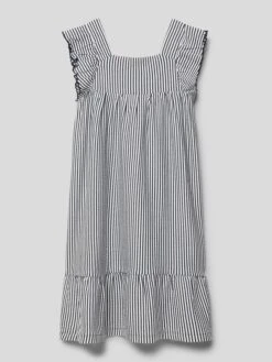 Tom Tailor Kleid Mit Streifenmuster In Offwhite