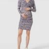 Mamalicious Umstands-Kleid Mit Floralem Muster Modell 'Pilar' In Flieder