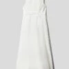 Kleid Mit Spitzenbesatz In Ecru