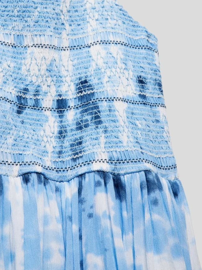 Kleid Im Batik-Look In Bleu 4 Kleid Im Batik-Look In Bleu – Bild 2