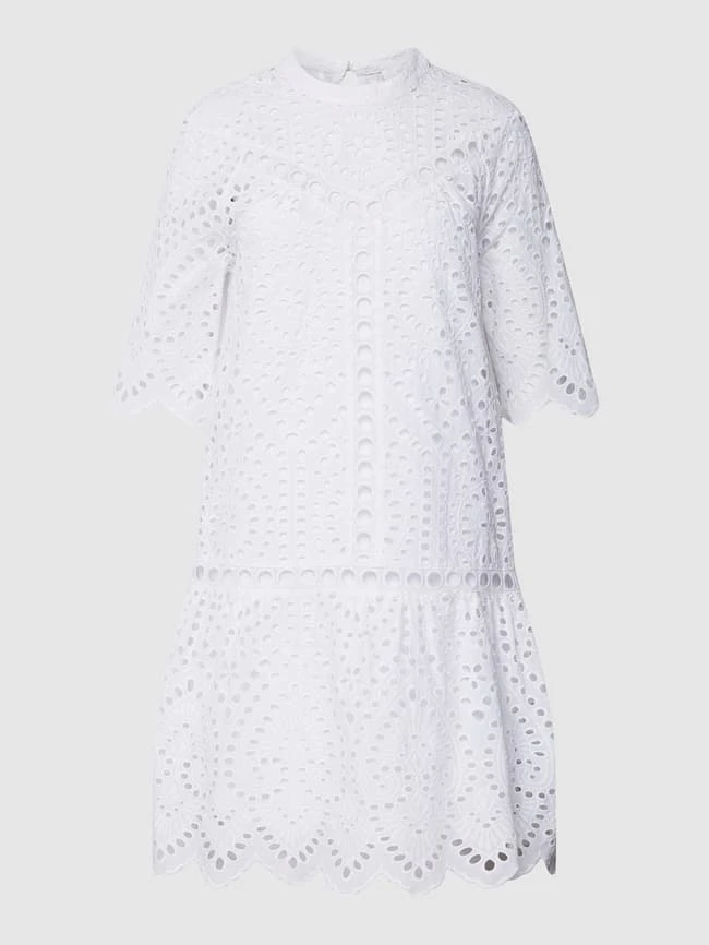 Sportalm Knielanges Kleid Mit Lochstickerei Modell 'SEATTLE' In Weiß 3 Sportalm Knielanges Kleid Mit Lochstickerei Modell 'SEATTLE' In Weiß – Bild 2
