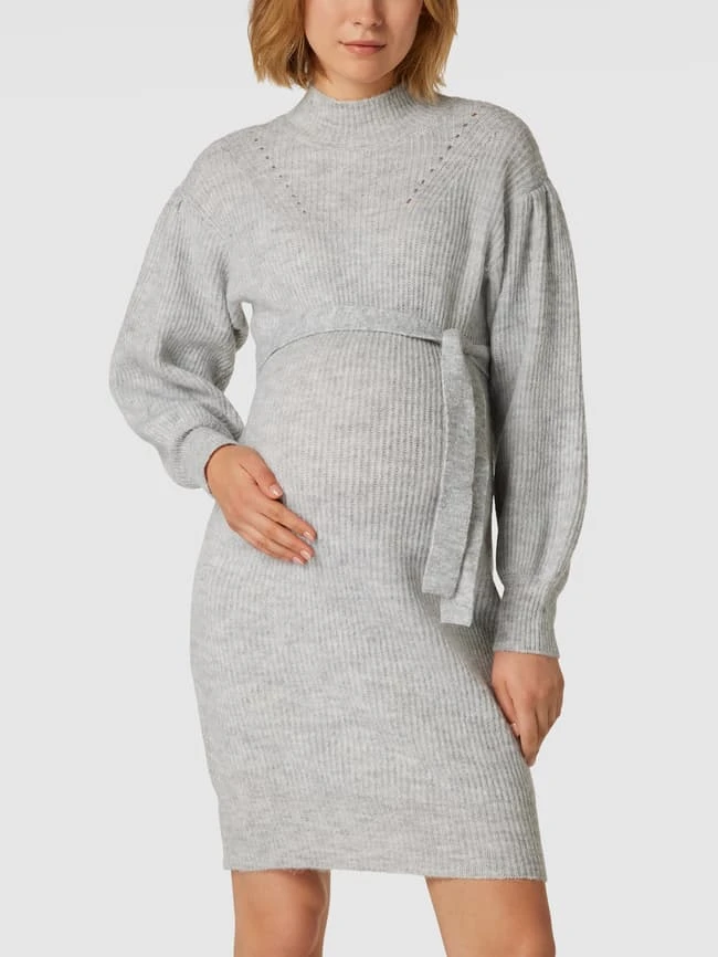 Mamalicious Umstands-Kleid Mit Taillenband Modell 'Lilly' In Hellgrau 6 Mamalicious Umstands-Kleid Mit Taillenband Modell 'Lilly' In Hellgrau – Bild 4