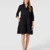 Knielanges Kleid Aus Reiner Baumwolle In Schwarz