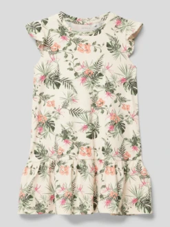 NAME IT Kleid Mit Floralem Print Modell 'FLOENCE' In Hellrosa