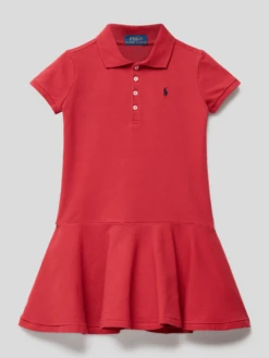 Kleid Mit Polokragen Modell 'POLO' In Rot