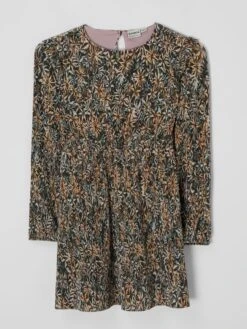 Garcia Kleid Aus Kreppin Dunkelgrau