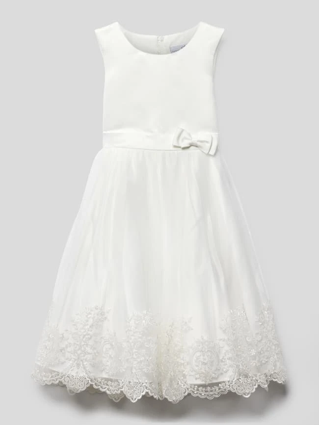 Kleid Mit Schleifen-Detail In Offwhite 3 Kleid Mit Schleifen-Detail In Offwhite