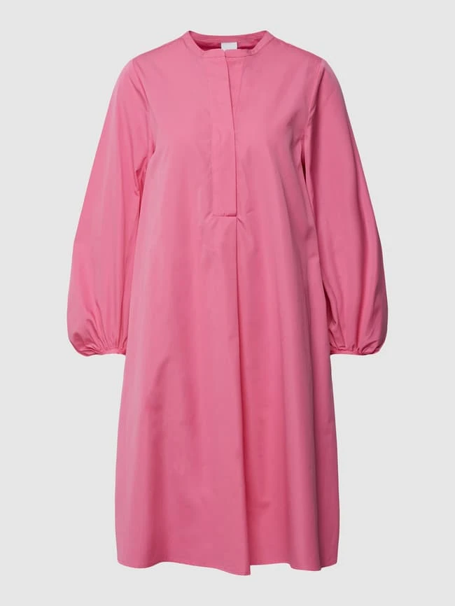 Knielanges Kleid Mit Ballonärmeln Modell 'Lindy' In Pink 4 Knielanges Kleid Mit Ballonärmeln Modell 'Lindy' In Pink – Bild 2