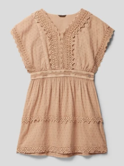 Guess Kleid Mit Häkelspitze Modell 'PLUMETIS' In Altrosa