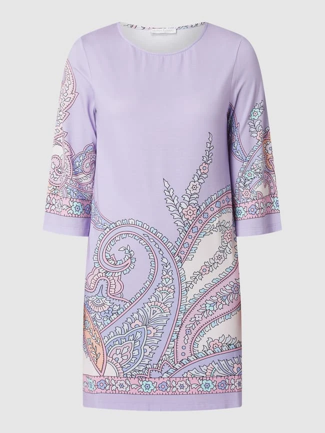 Kleid Mit Paisley-Musterin Flieder 4 Kleid Mit Paisley-Musterin Flieder – Bild 2