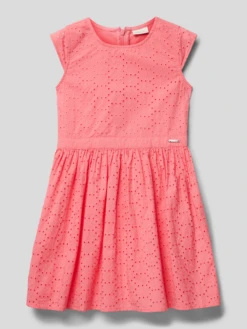Guess Kleid Mit Lochmuster Modell 'SANGALLO' In Pink