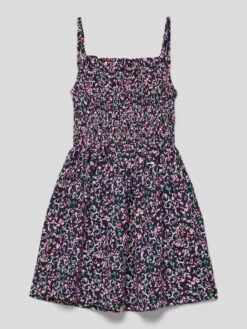 Kleid Mit Allover-Print In Pink