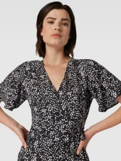 Object Wickel-Kleid Mit Allover-Muster Modell 'CAMILLA' In Schwarz -ModeHaus Verkaufs-Shop 9l130jib88p4ac2b6l94ae9l6t44sii3716j4gq89t5k4kppa92kghpi8l9k2l29akokagigakskilhnaoo3ad326lgj0p35coqm8dhk6thjee1p68sm6or5cdj66dhm70r6adg