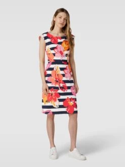 Betty Barclay Knielanges Kleid Mit Allover-Muster In Rot