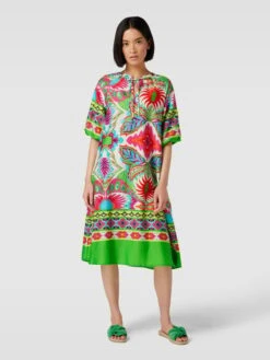 Emily Van Den Bergh Knielanges Kleid Aus Baumwolle Mit Allover-Muster In Grün -ModeHaus Verkaufs-Shop 9p65aiab9srkoh286l85cjq79l0jaiq9ada4adaj89a4kj9o9l9kelih90qj6hia752l2iae9p832dhn753mccj4ccp32d346gqjao9k68sm6e3161hmcoj5chgm8o9n65gm4o8