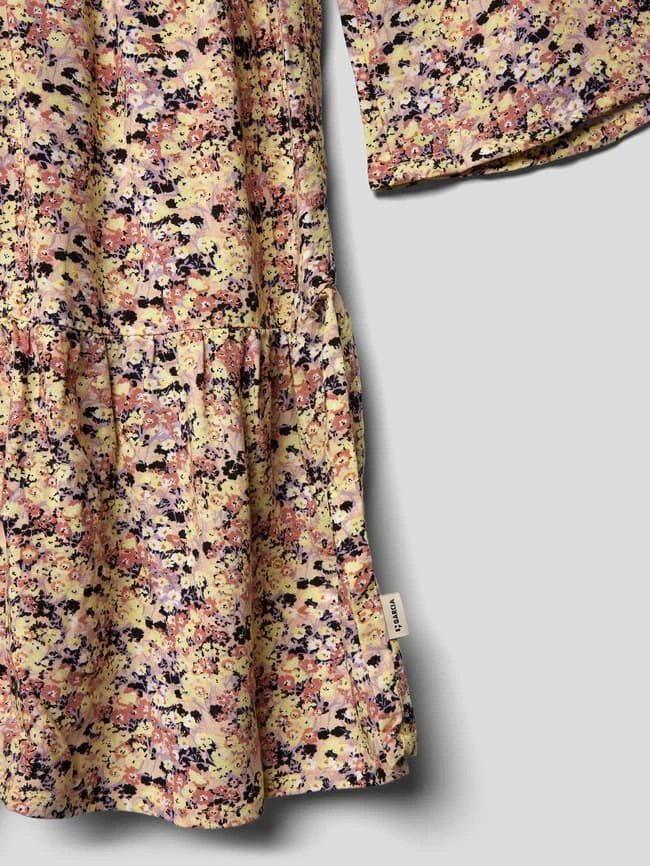 Garcia Kleid Mit Allover-Muster In Gelb 4 Garcia Kleid Mit Allover-Muster In Gelb – Bild 2