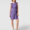 Mamalicious Umstands-Kleid Aus Viskose Mit Rüschen In Violett