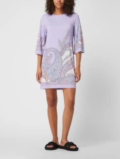 Kleid Mit Paisley-Musterin Flieder
