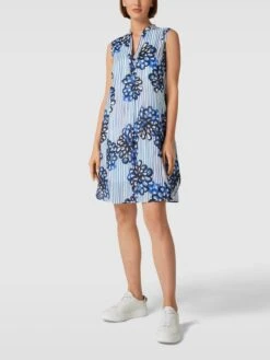 Marc O'Polo Knielanges Kleid Mit Allover-Muster In Jeans