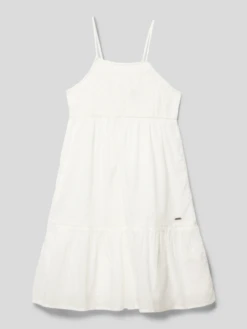 Pepe Jeans Kleid Mit Label-Applikation Modell 'HAILEY' In Offwhite