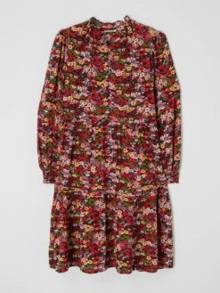 Scotch & Soda Kleid Aus Viskosein Rot