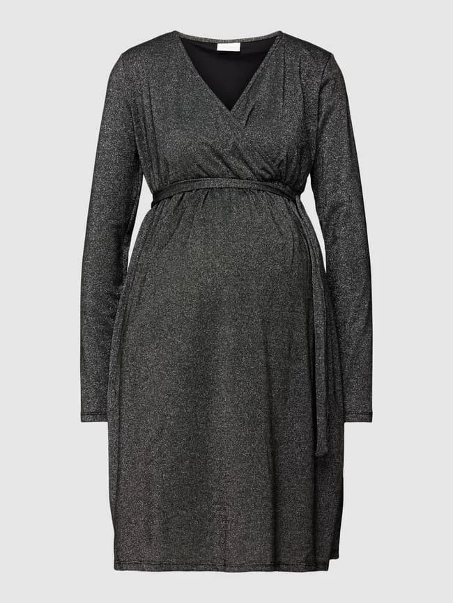 Mamalicious Umstands-Kleid In Schimmernder Optik Modell 'JASMIN' In Schwarz 4 Mamalicious Umstands-Kleid In Schimmernder Optik Modell 'JASMIN' In Schwarz – Bild 2