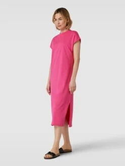 T-Shirt-Kleid Mit Kappärmeln In Rosa