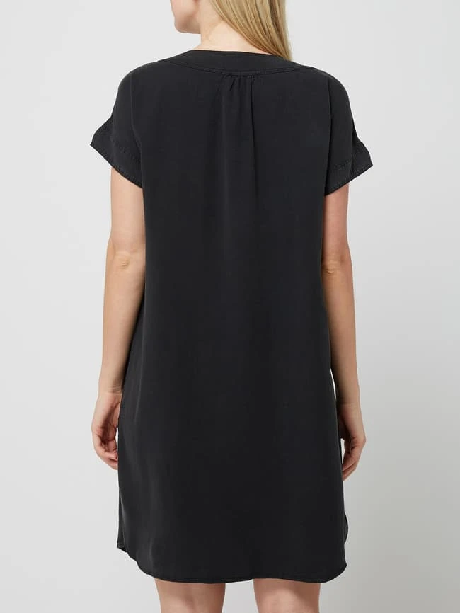 Kleid Aus Lyocell In Schwarz 7 Kleid Aus Lyocell In Schwarz – Bild 5