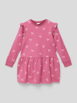 NAME IT Kleid Mit Motiv-Print Modell 'TRINA' In Fuchsia