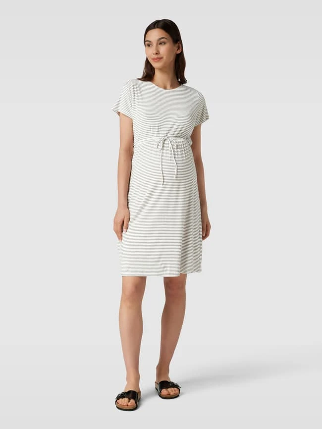 Mamalicious Umstands-Kleid Mit Streifenmuster Modell 'ALISON' In Offwhite 3 Mamalicious Umstands-Kleid Mit Streifenmuster Modell 'ALISON' In Offwhite